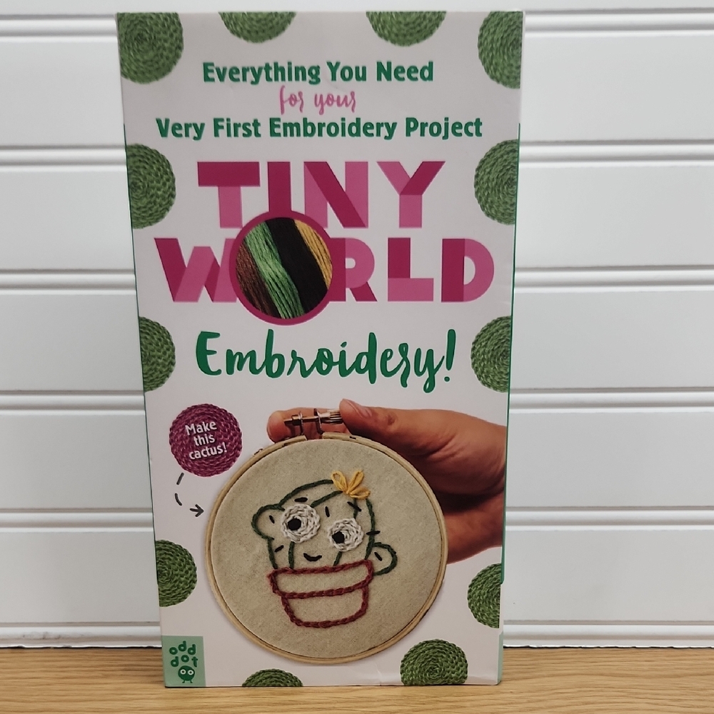 Tiny World Embroidery Kit Cactus NWT